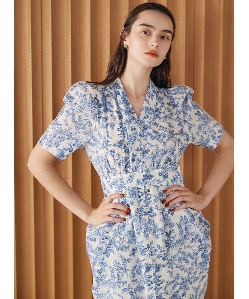 COEL（コエル）の「フロントボタンドレープワンピース（ワンピース・レディース・ブラック/ブラウン/ブルー・36/38）」の18枚目の写真