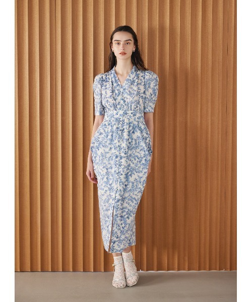 COEL（コエル）の「フロントボタンドレープワンピース（ワンピース・レディース・ブラック/ブラウン/ブルー・36/38）」の20枚目の写真