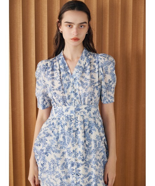 COEL（コエル）の「フロントボタンドレープワンピース（ワンピース・レディース・ブラック/ブラウン/ブルー・36/38）」の22枚目の写真