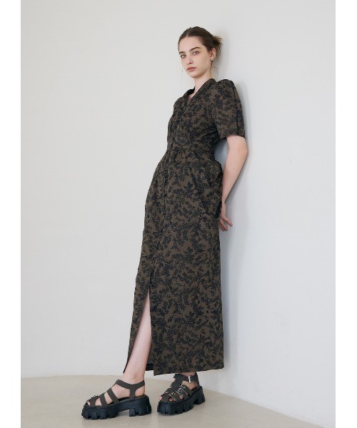 セール】フロントボタンドレープワンピース（ワンピース）｜COEL