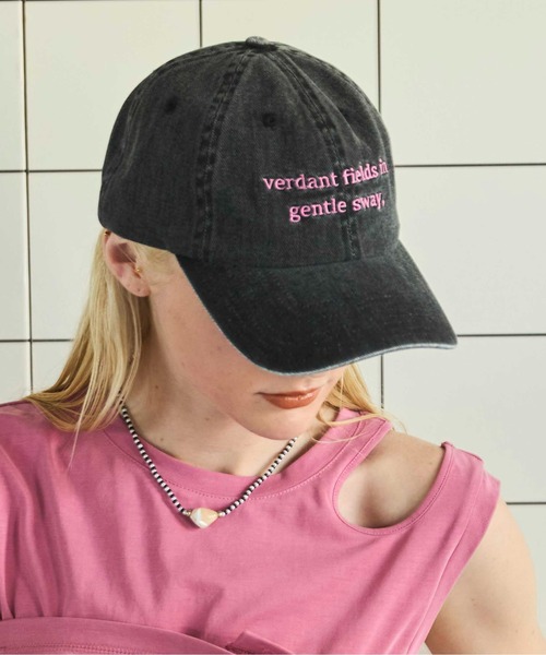 MAISON SPECIAL（メゾンスペシャル）の「Pigment Cap/ピグメントキャップ【MAISON SPECIAL/メゾンスペシャル】（キャップ・レディース・ボルドー/グレー/カーキ・FREE）」の2枚目の写真