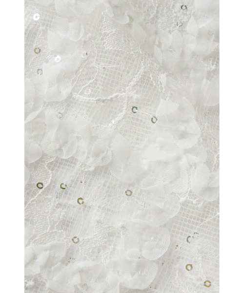 ANDRESD(アンドレスド)の「キラキラフラッフィーレースドレス / kirakira fluffy lace dress(ドレス・レディース・ブラック/オフホワイト・M/L)」の5枚目の写真
