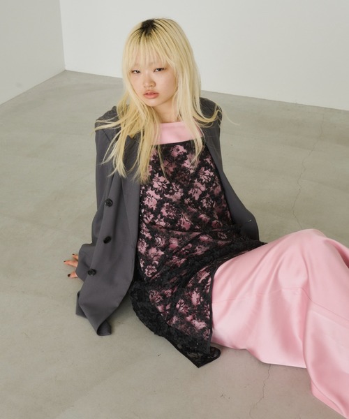 ANDRESD(アンドレスド)の「キラキラフラッフィーレースドレス / kirakira fluffy lace dress(ドレス・レディース・ブラック/オフホワイト・M/L)」の17枚目の写真