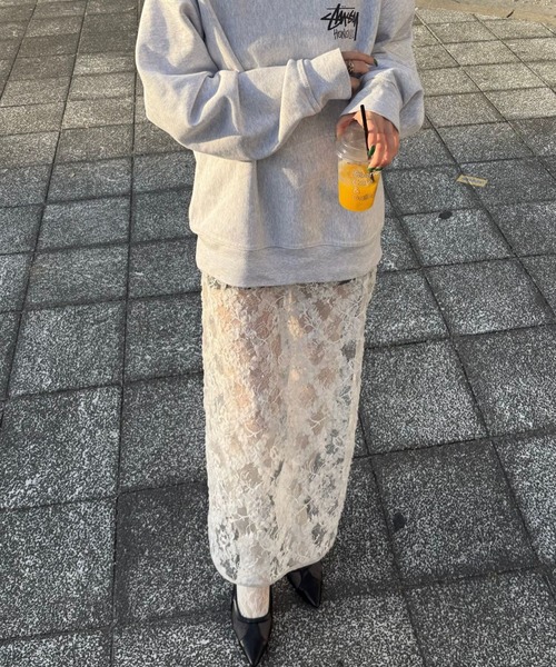 ANDRESD(アンドレスド)の「キラキラフラッフィーレースドレス / kirakira fluffy lace dress(ドレス・レディース・ブラック/オフホワイト・M/L)」の21枚目の写真