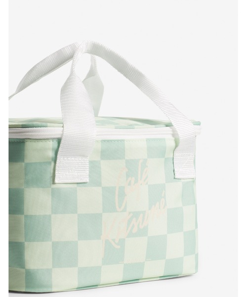 Maison Kitsune(メゾンキツネ)の「CAFE KITSUNE CHECKERBOARD COOLER BAG(ハンドバッグ・メンズ・グリーン・U)」の2枚目の写真