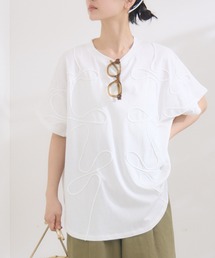 【KATHARINE ROSS】【margaux vintage】cord embroidery Tee
