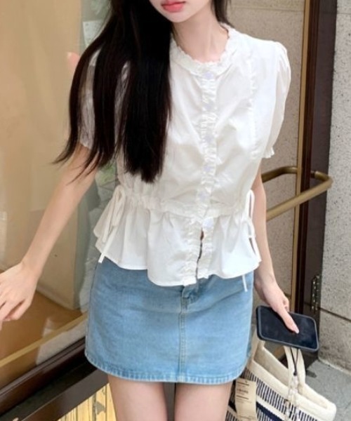 Achic（アシック）の「ディープタウンボリューム袖ブラウス（シャツ/ブラウス・レディース・ホワイト・M）」の13枚目の写真