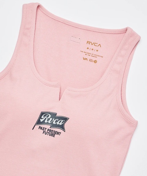 RVCA（ルーカ）の「RVCA レディース ONSHORE RIBBED TT タンクトップ 【2025年夏モデル】/ルーカカップ付きクロップド丈リブタンクトップ（タンクトップ・レディース・ブラック/ピンク系その他/ホワイト・SMALL/MEDIUM）」の20枚目の写真
