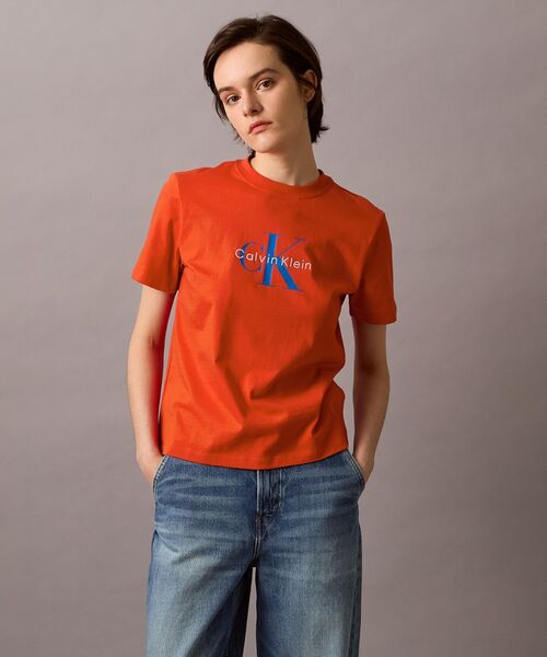 セール】モノグラムクルーネックショートスリーブTシャツ（T