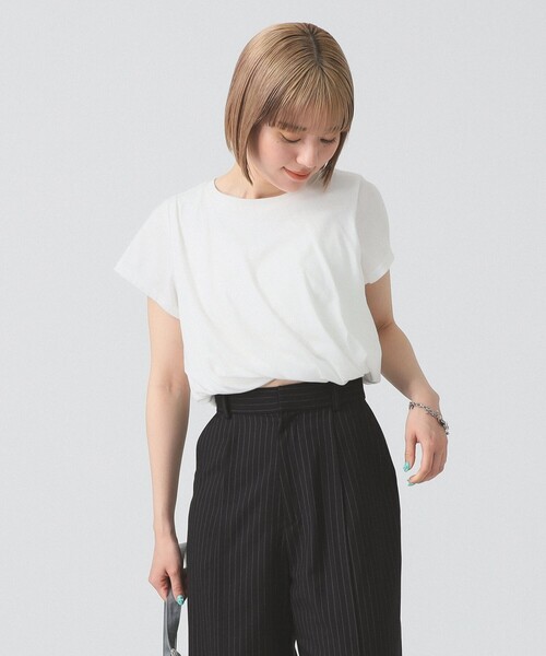 Ray BEAMS（レイビームス）の「ツイスト バルーン Tシャツ（Tシャツ/カットソー・レディース・ブラック/ホワイト・ONE SIZE）」の22枚目の写真