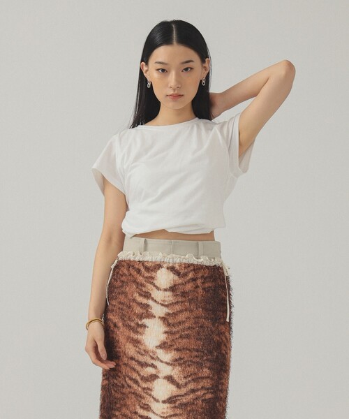 Ray BEAMS（レイビームス）の「ツイスト バルーン Tシャツ（Tシャツ/カットソー・レディース・ブラック/ホワイト・ONE SIZE）」の17枚目の写真