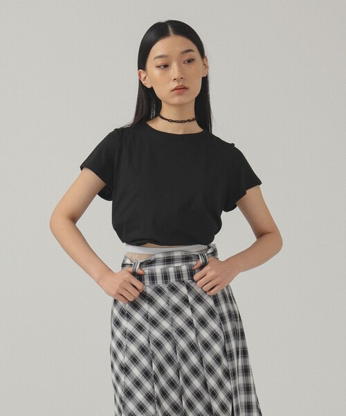 Ray BEAMS（レイビームス）の「ツイスト バルーン Tシャツ（Tシャツ/カットソー・レディース・ブラック/ホワイト・ONE SIZE）」の5枚目の写真