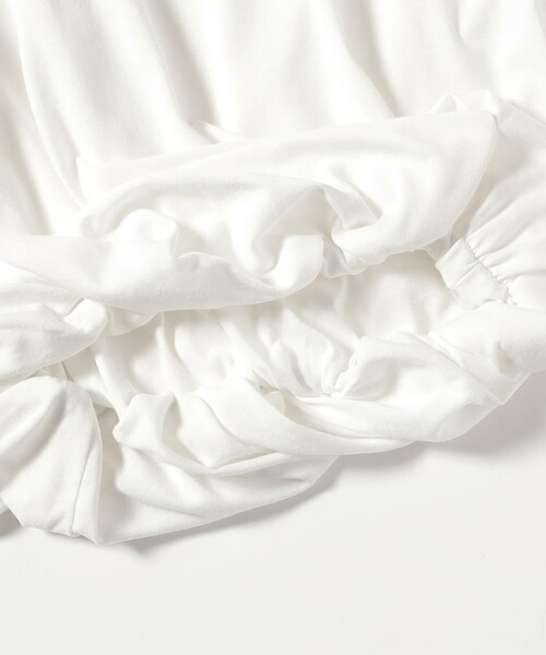 Ray BEAMS（レイビームス）の「ツイスト バルーン Tシャツ（Tシャツ/カットソー・レディース・ブラック/ホワイト・ONE SIZE）」の12枚目の写真