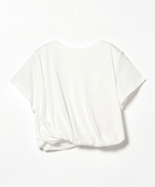 Ray BEAMS（レイビームス）の「ツイスト バルーン Tシャツ（Tシャツ/カットソー・レディース・ブラック/ホワイト・ONE SIZE）」の11枚目の写真