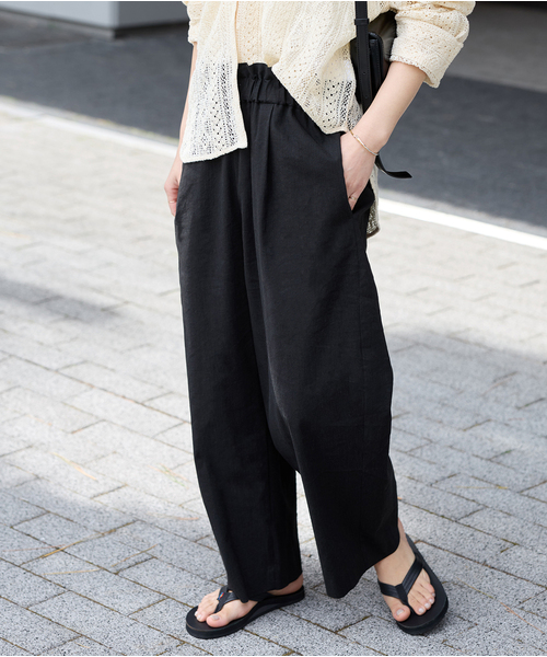 JOURNAL STANDARD（ジャーナルスタンダード）の「《追加4》ウォッシャブルC/LIVIS ワイドパンツ（その他パンツ・レディース・ブラック/ライトグレー/オートミール/キャメル・34/36/38/40）」の15枚目の写真