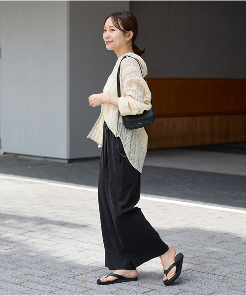 JOURNAL STANDARD（ジャーナルスタンダード）の「《追加4》ウォッシャブルC/LIVIS ワイドパンツ（その他パンツ・レディース・ブラック/ライトグレー/オートミール/キャメル・34/36/38/40）」の14枚目の写真