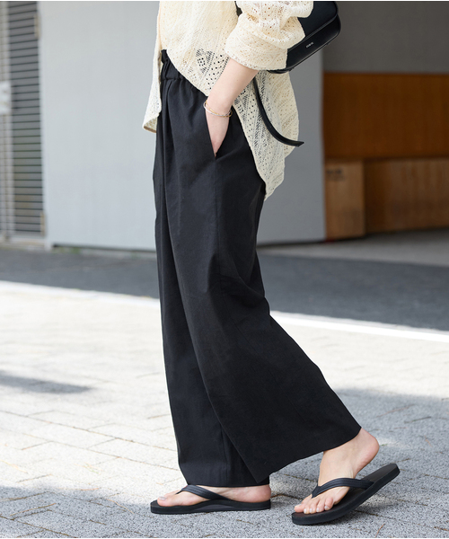 JOURNAL STANDARD（ジャーナルスタンダード）の「《追加4》ウォッシャブルC/LIVIS ワイドパンツ（その他パンツ・レディース・ブラック/ライトグレー/オートミール/キャメル・34/36/38/40）」の13枚目の写真