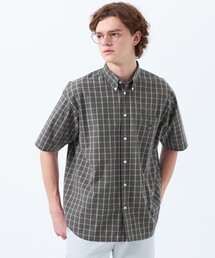 MACKINTOSH PHILOSOPHY（ﾏｯｷﾝﾄｯｼｭ ﾌｨﾛｿﾌｨｰ）の「バッキンガムベア オーバーサイズボタンダウンシャツ モノトーンチェック（シャツ/ブラウス・メンズ）」