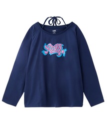 X-girl｜エックスガールのTシャツ/カットソー（ブルー・ネイビー/青色