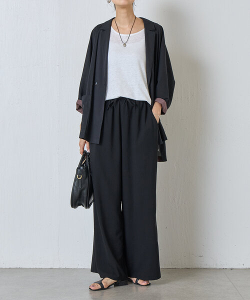 BEARDSLEY(ビアズリー)の「メタルドロップコードネックレス(ブラック)(ネックレス・レディース・シルバー・FREE)」の5枚目の写真