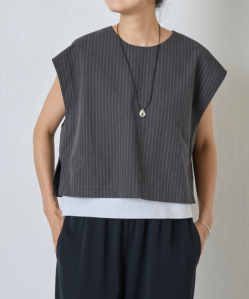 BEARDSLEY(ビアズリー)の「メタルドロップコードネックレス(ブラック)(ネックレス・レディース・シルバー・FREE)」の7枚目の写真