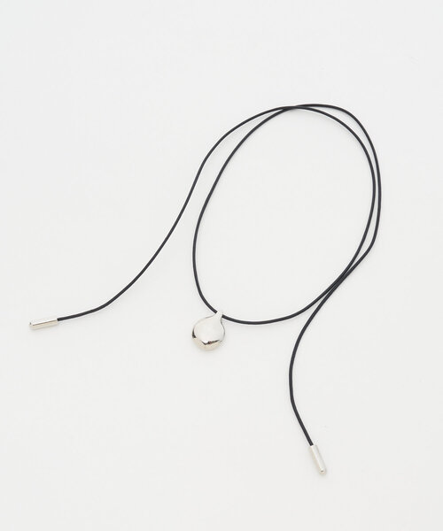 BEARDSLEY(ビアズリー)の「メタルドロップコードネックレス(ブラック)(ネックレス・レディース・シルバー・FREE)」の11枚目の写真