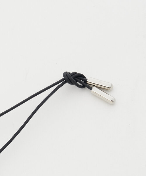 BEARDSLEY(ビアズリー)の「メタルドロップコードネックレス(ブラック)(ネックレス・レディース・シルバー・FREE)」の13枚目の写真