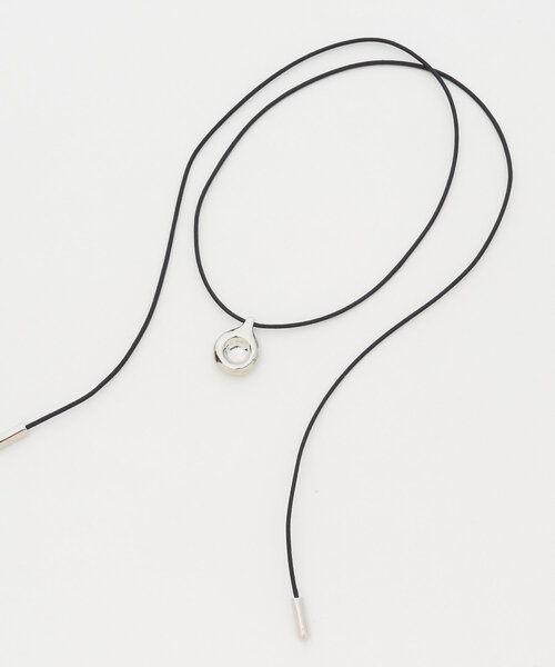 BEARDSLEY(ビアズリー)の「メタルドロップコードネックレス(ブラック)(ネックレス・レディース・シルバー・FREE)」の14枚目の写真