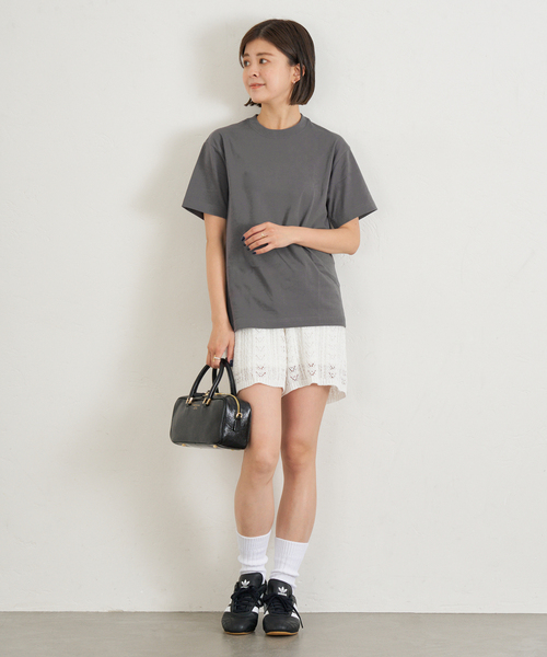 U by SPICK&SPAN(ユーバイスピックアンドスパン)の「HANES/ヘインズ BEEFY T-SHIRT 1P(Tシャツ/カットソー・レディース・ブラック系その他/ライトグレー/ホワイト・FREE)」の6枚目の写真