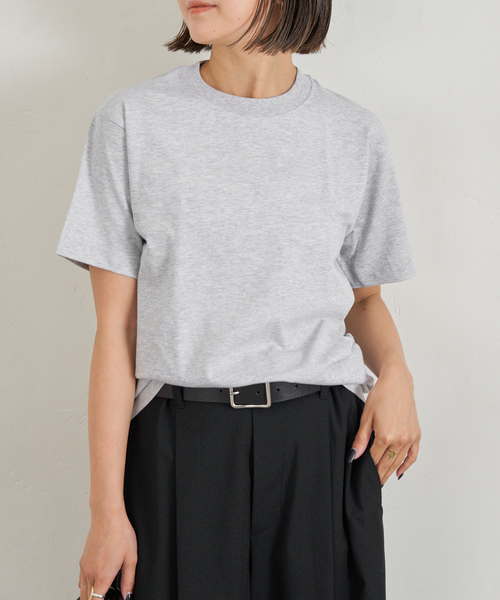 U by SPICK&SPAN(ユーバイスピックアンドスパン)の「HANES/ヘインズ BEEFY T-SHIRT 1P(Tシャツ/カットソー・レディース・ブラック系その他/ライトグレー/ホワイト・FREE)」の9枚目の写真