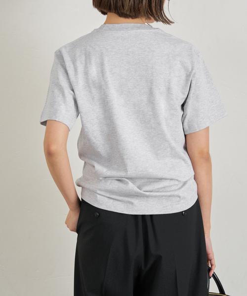 U by SPICK&SPAN(ユーバイスピックアンドスパン)の「HANES/ヘインズ BEEFY T-SHIRT 1P(Tシャツ/カットソー・レディース・ブラック系その他/ライトグレー/ホワイト・FREE)」の10枚目の写真