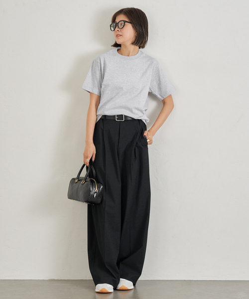 U by SPICK&SPAN(ユーバイスピックアンドスパン)の「HANES/ヘインズ BEEFY T-SHIRT 1P(Tシャツ/カットソー・レディース・ブラック系その他/ライトグレー/ホワイト・FREE)」の11枚目の写真