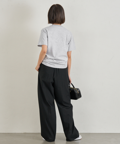 U by SPICK&SPAN(ユーバイスピックアンドスパン)の「HANES/ヘインズ BEEFY T-SHIRT 1P(Tシャツ/カットソー・レディース・ブラック系その他/ライトグレー/ホワイト・FREE)」の14枚目の写真