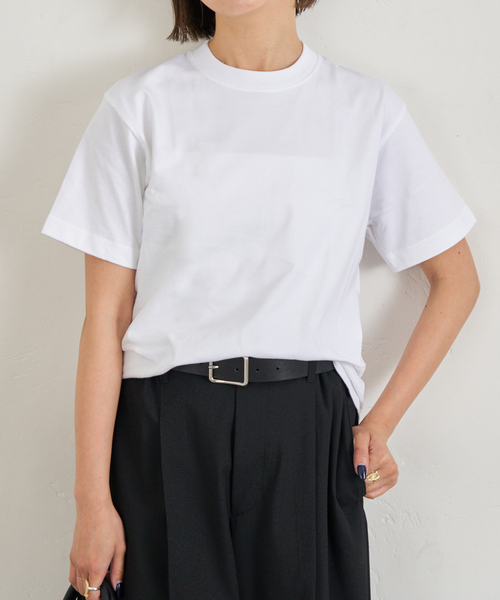 U by SPICK&SPAN(ユーバイスピックアンドスパン)の「HANES/ヘインズ BEEFY T-SHIRT 1P(Tシャツ/カットソー・レディース・ブラック系その他/ライトグレー/ホワイト・FREE)」の15枚目の写真