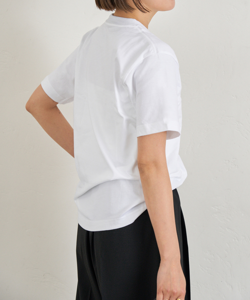U by SPICK&SPAN(ユーバイスピックアンドスパン)の「HANES/ヘインズ BEEFY T-SHIRT 1P(Tシャツ/カットソー・レディース・ブラック系その他/ライトグレー/ホワイト・FREE)」の16枚目の写真