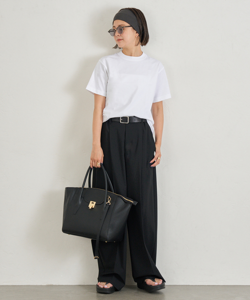 U by SPICK&SPAN(ユーバイスピックアンドスパン)の「HANES/ヘインズ BEEFY T-SHIRT 1P(Tシャツ/カットソー・レディース・ブラック系その他/ライトグレー/ホワイト・FREE)」の18枚目の写真