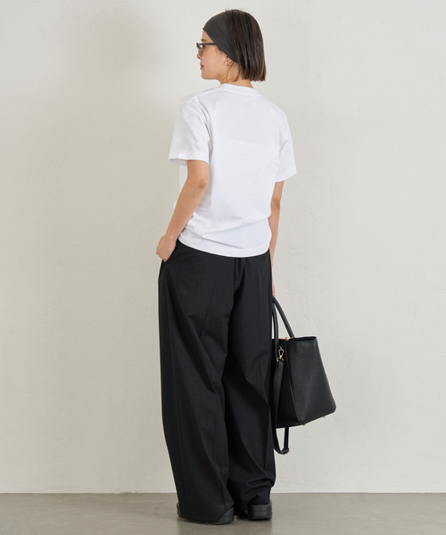 U by SPICK&SPAN(ユーバイスピックアンドスパン)の「HANES/ヘインズ BEEFY T-SHIRT 1P(Tシャツ/カットソー・レディース・ブラック系その他/ライトグレー/ホワイト・FREE)」の21枚目の写真