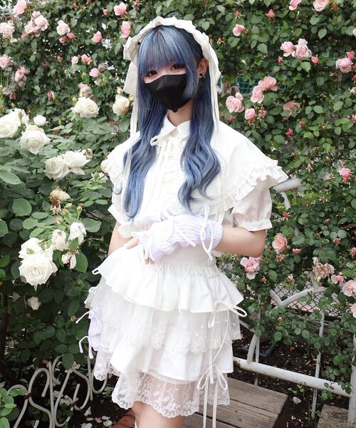 Whinny（ホワイニー）の「Whinny/くつろぎの招き猫（アームカバー・レディース・ホワイト/サックスブルー/ブラック・FREE）」の8枚目の写真