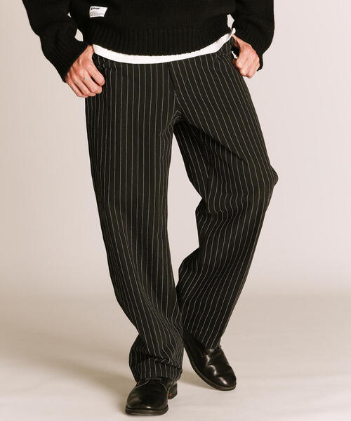 schott（ショット）の「Schott/ショット/STRIPE FRISCO PANTS/ストライプ フリスコパンツ（その他パンツ・メンズ・ナチュラル/ブラック・30/32/34/36）」の12枚目の写真