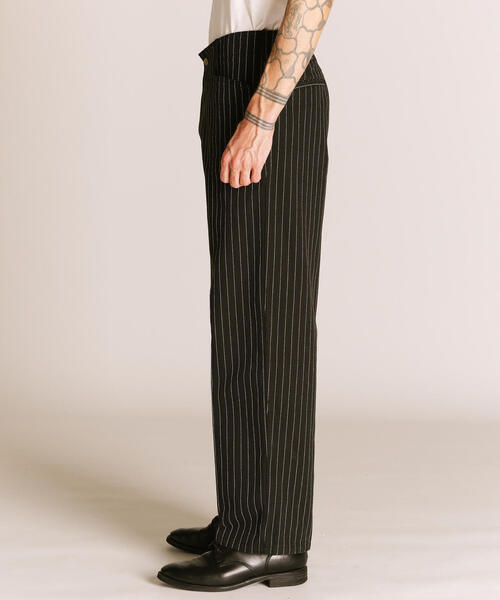 Schott　パンツ　32 　ブラック　ストライプ Schott N.Y.C パンツ Schott/ショット/STRIPE FRISCO PANTS