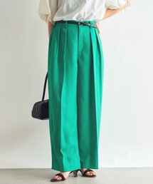 un dix cors | 《セットアップ対応》リネンライクタックパンツ(スラックス)