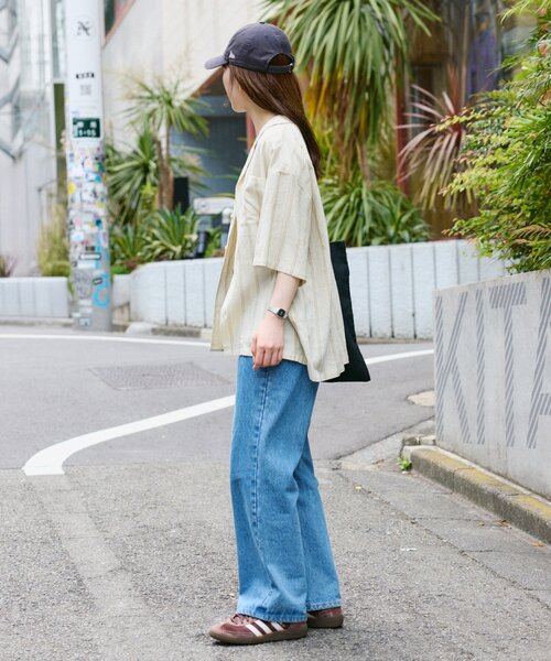 CIAOPANIC TYPY(チャオパニックティピー)の「【ユニセックスで着れる】リネンレーヨンオープンカラー半袖シャツ(シャツ/ブラウス・レディース・ブラック/オフホワイト/ベージュ/ホワイト・MEDIUM/LARGE)」の20枚目の写真