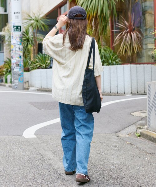 CIAOPANIC TYPY(チャオパニックティピー)の「【ユニセックスで着れる】リネンレーヨンオープンカラー半袖シャツ(シャツ/ブラウス・レディース・ブラック/オフホワイト/ベージュ/ホワイト・MEDIUM/LARGE)」の22枚目の写真