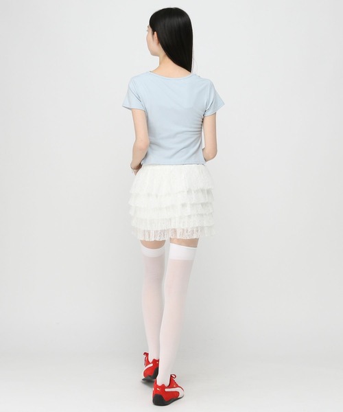 3.3 Field Trip （3.3フィールドトリップ）の「3.3 Field Trip／ドレープデザインT（Tシャツ/カットソー・レディース・ブラック/グレー/ブルー/ホワイト・FREE）」の14枚目の写真