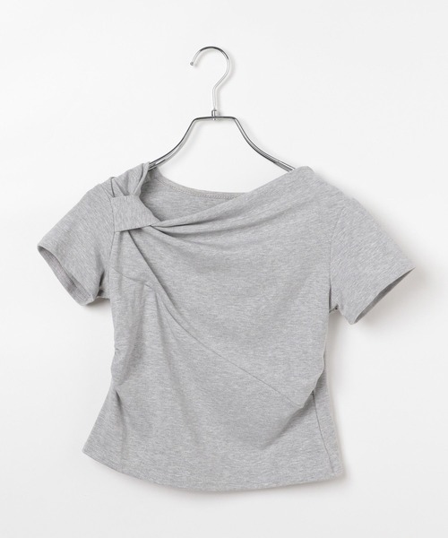 3.3 Field Trip （3.3フィールドトリップ）の「3.3 Field Trip／ドレープデザインT（Tシャツ/カットソー・レディース・ブラック/グレー/ブルー/ホワイト・FREE）」の18枚目の写真