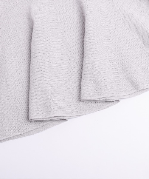 La-gemme(ラジェム)の「サマーニットペプラムトップス(Tシャツ/カットソー・レディース・ブラック/ライトグレー/ピンク/オフホワイト・フリー)」の13枚目の写真