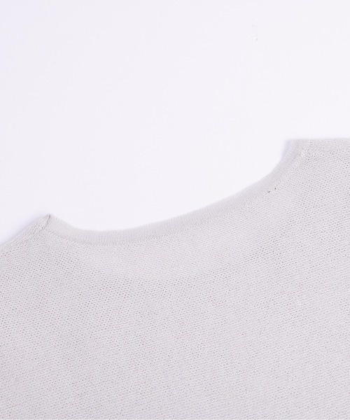 La-gemme(ラジェム)の「サマーニットペプラムトップス(Tシャツ/カットソー・レディース・ブラック/ライトグレー/ピンク/オフホワイト・フリー)」の15枚目の写真