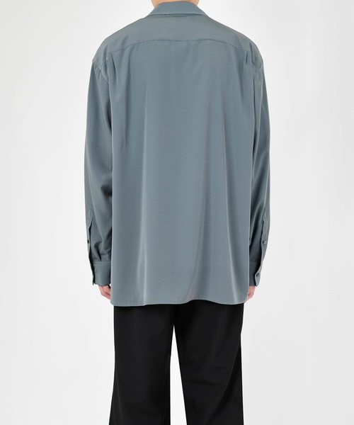 LAD MUSICIAN(ラッドミュージシャン)の「DECHINE OPEN COLLAR BIG SHIRT(シャツ/ブラウス・メンズ・ブラック/ブルー系・42/44/46)」の5枚目の写真