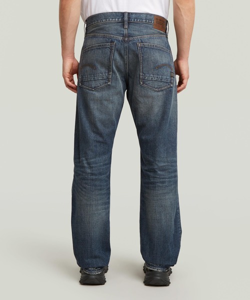 G-STAR(ジースター)の「DAKOTA REGULAR STRAIGHT JEANS/ヴィンテージライクレギュラーストレートジーンズ(デニムパンツ・メンズ・インディゴブルー・34/30/33/30/32/30/31/30/30/30/29/30/28/30/36/30)」の2枚目の写真