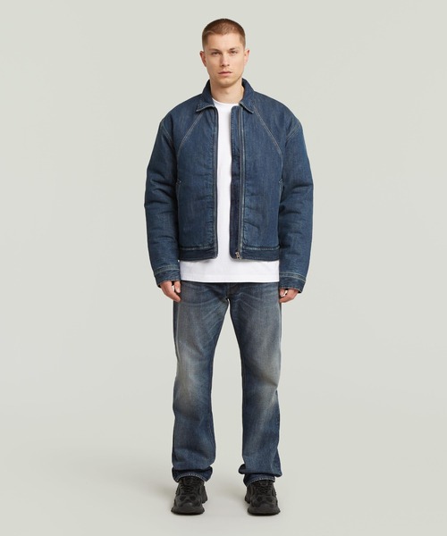 G-STAR(ジースター)の「DAKOTA REGULAR STRAIGHT JEANS/ヴィンテージライクレギュラーストレートジーンズ(デニムパンツ・メンズ・インディゴブルー・34/30/33/30/32/30/31/30/30/30/29/30/28/30/36/30)」の3枚目の写真